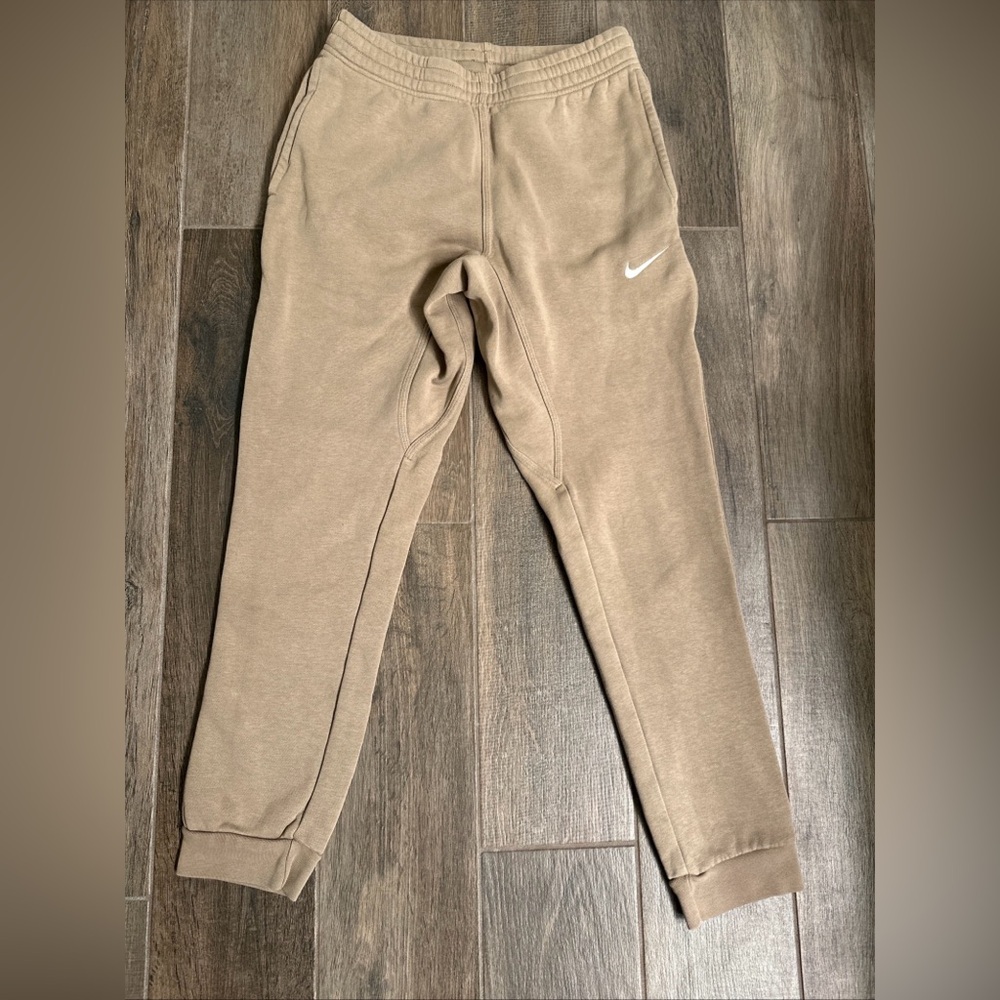 Nike Beige Fleece Sweatpants